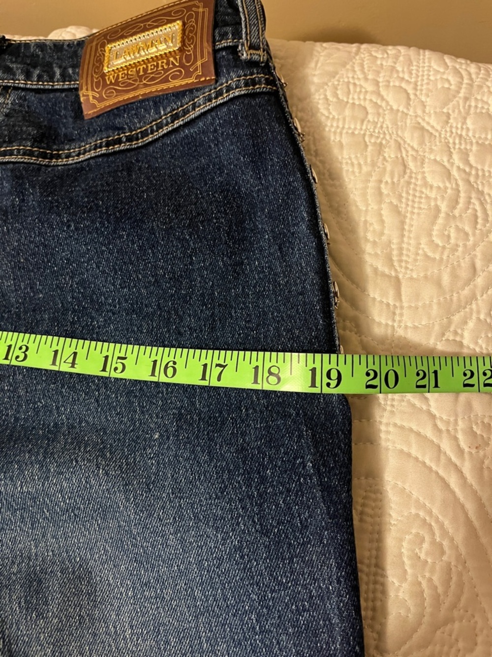 Vintage Lawman  Western Jeans  chain design, size 7 - Picture 13 of 13